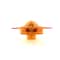 Truck-Lite 60 Series, Led, Yellow Oval, 6 Diode, Side Turn Signal, Yellow Flange Mount, Fit N Forget S.S., 12V 60420Y - alternate 3